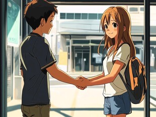 香香漫画古风虐恋专题角色沈昭的执剑背影
